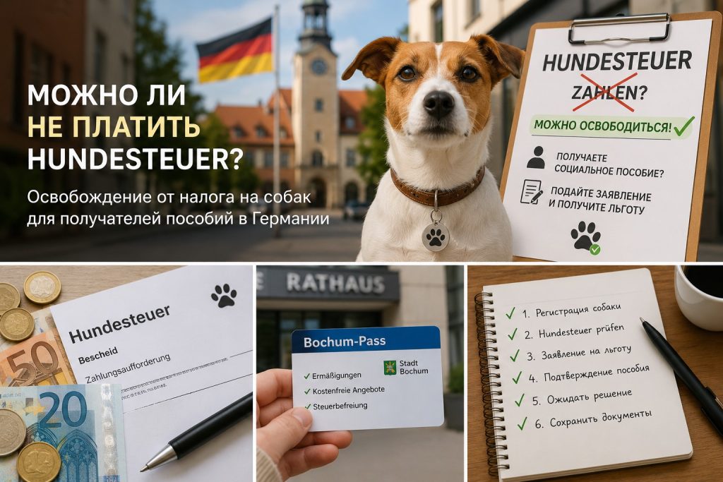 Как можно получить освобождение от Hundesteuer в Германии?